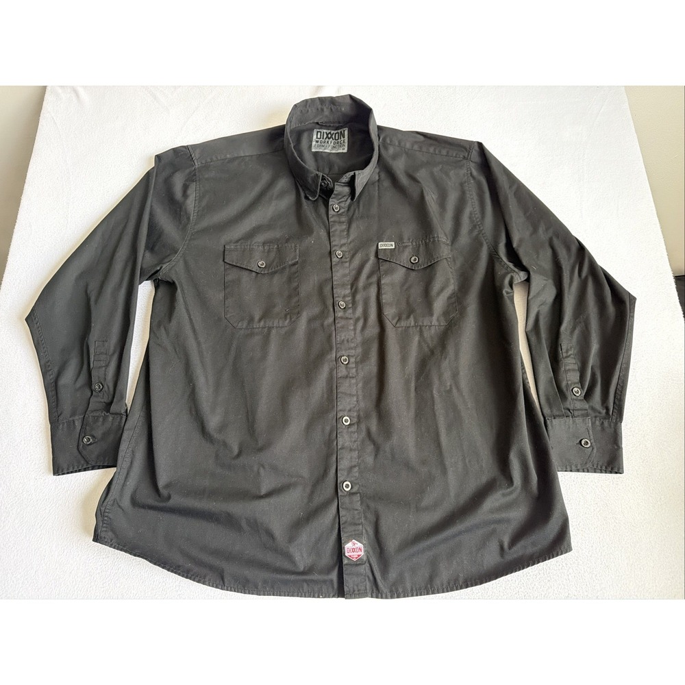 Dixxon Flannel Company Workforce Form & Function Shirt Mens 4XL Black LS